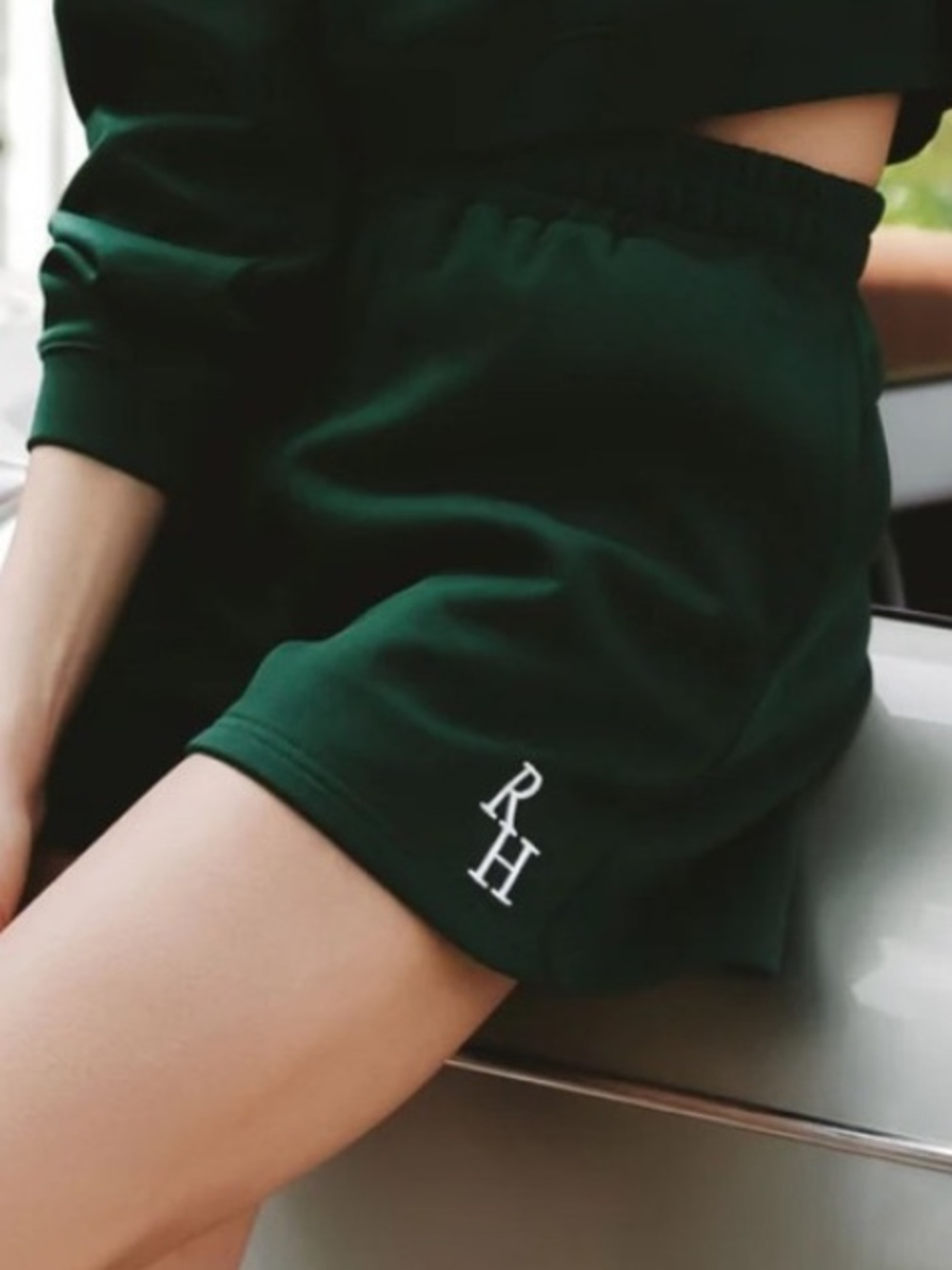 NWT Recreational Habits Green Varsity Cotton Short